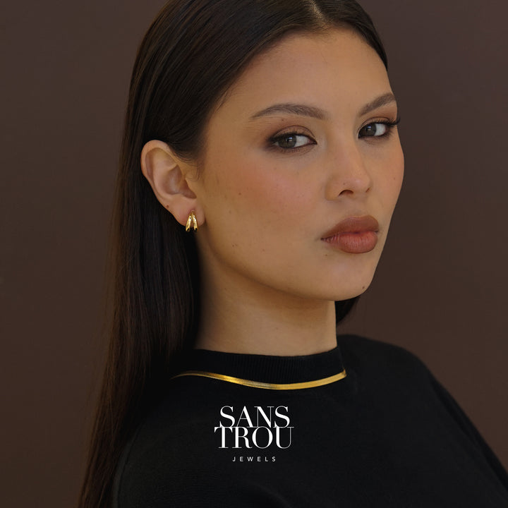 Quilla Clip-On Huggie Hoop Earrings - Classic Clip (L)