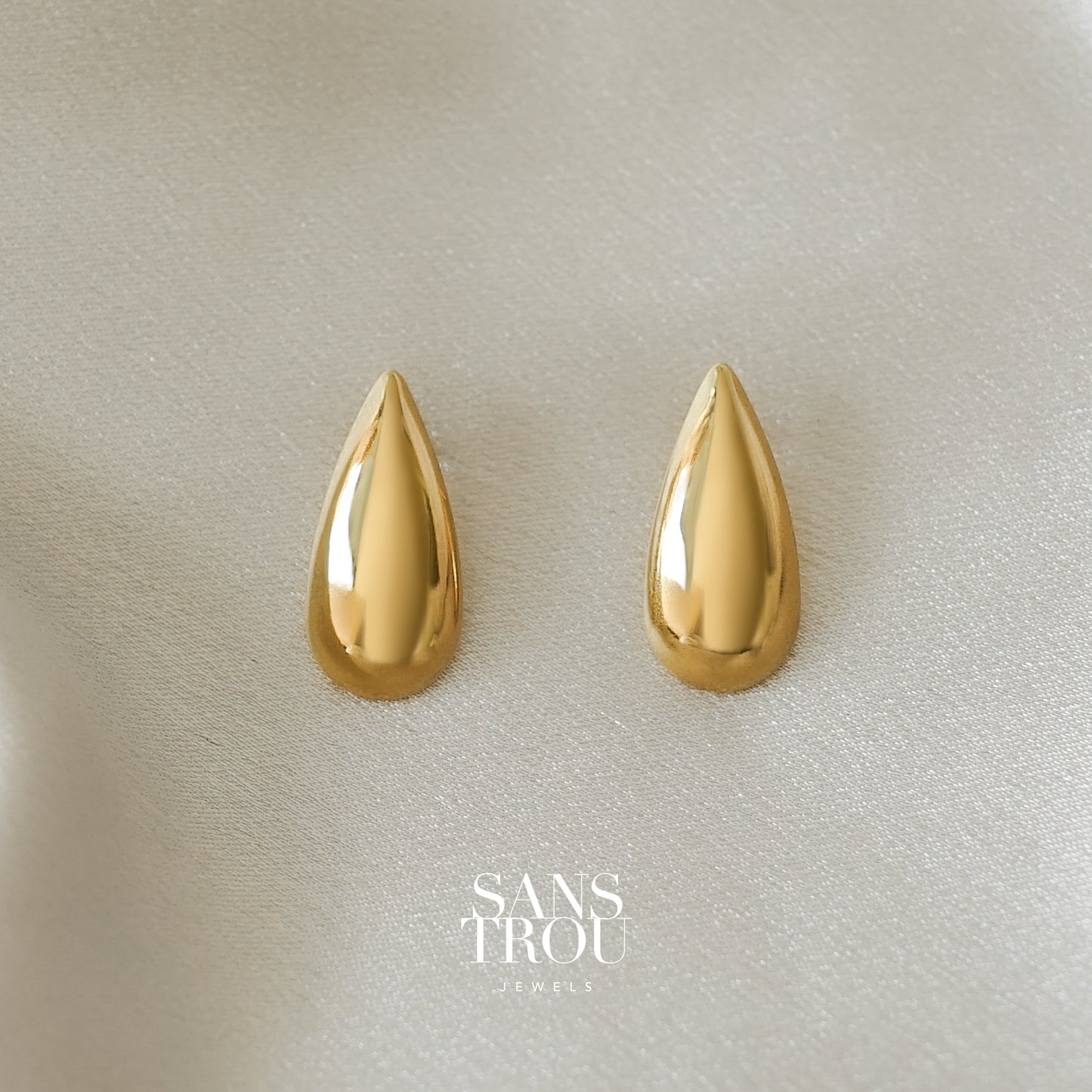 Safia Teardrop Clip-On Earrings