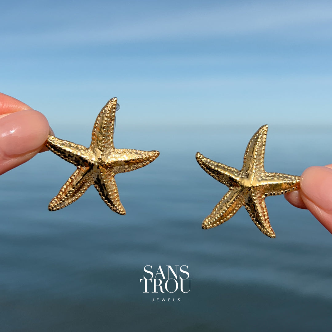 Salome Starfish Clip-On Earrings