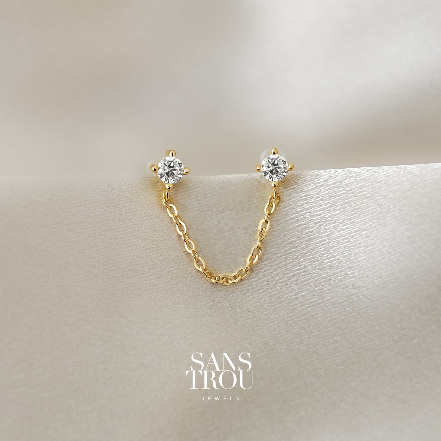 Stevie Double Stud Clip-On Earrings