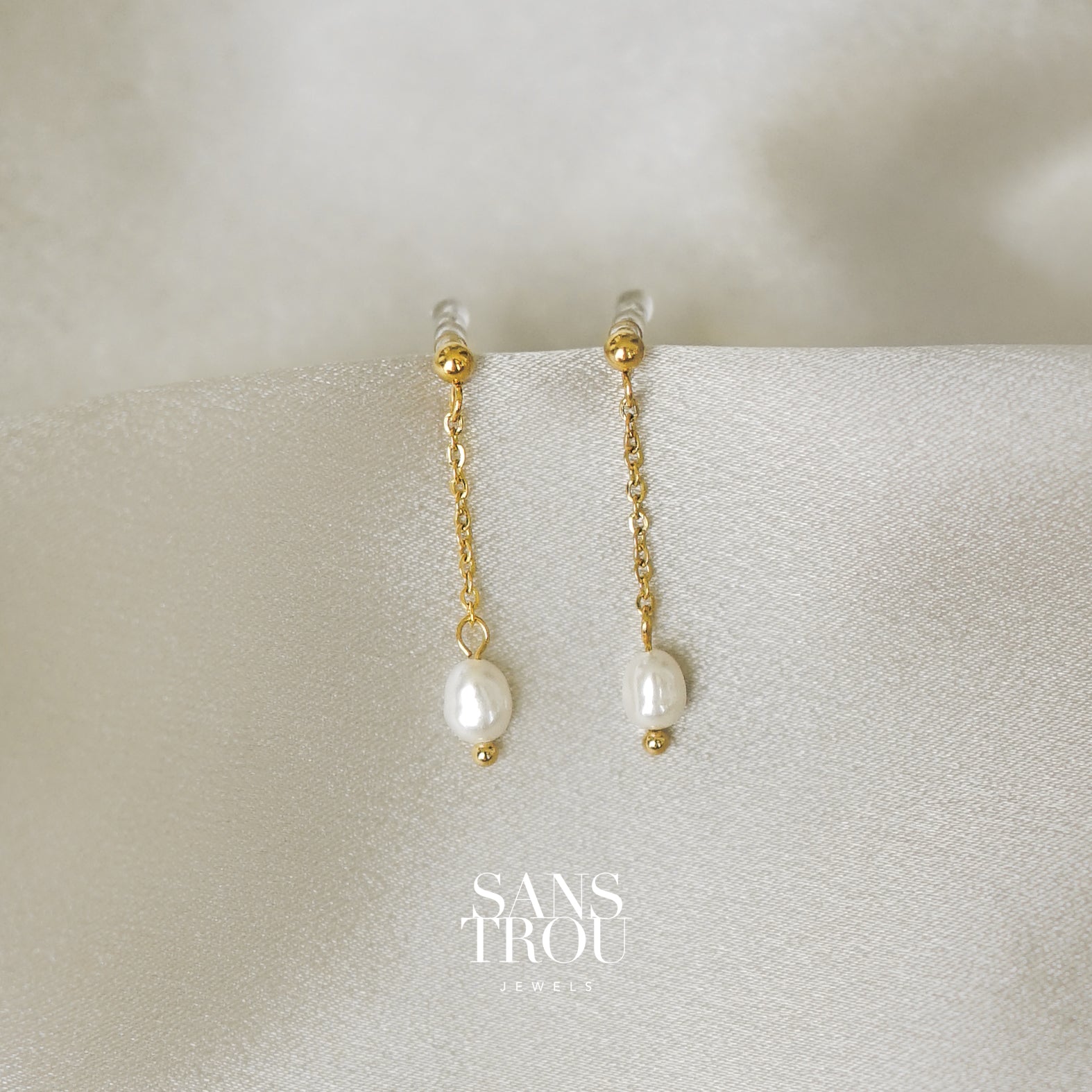 Sylvie Petite Pearl Clip-On Earrings