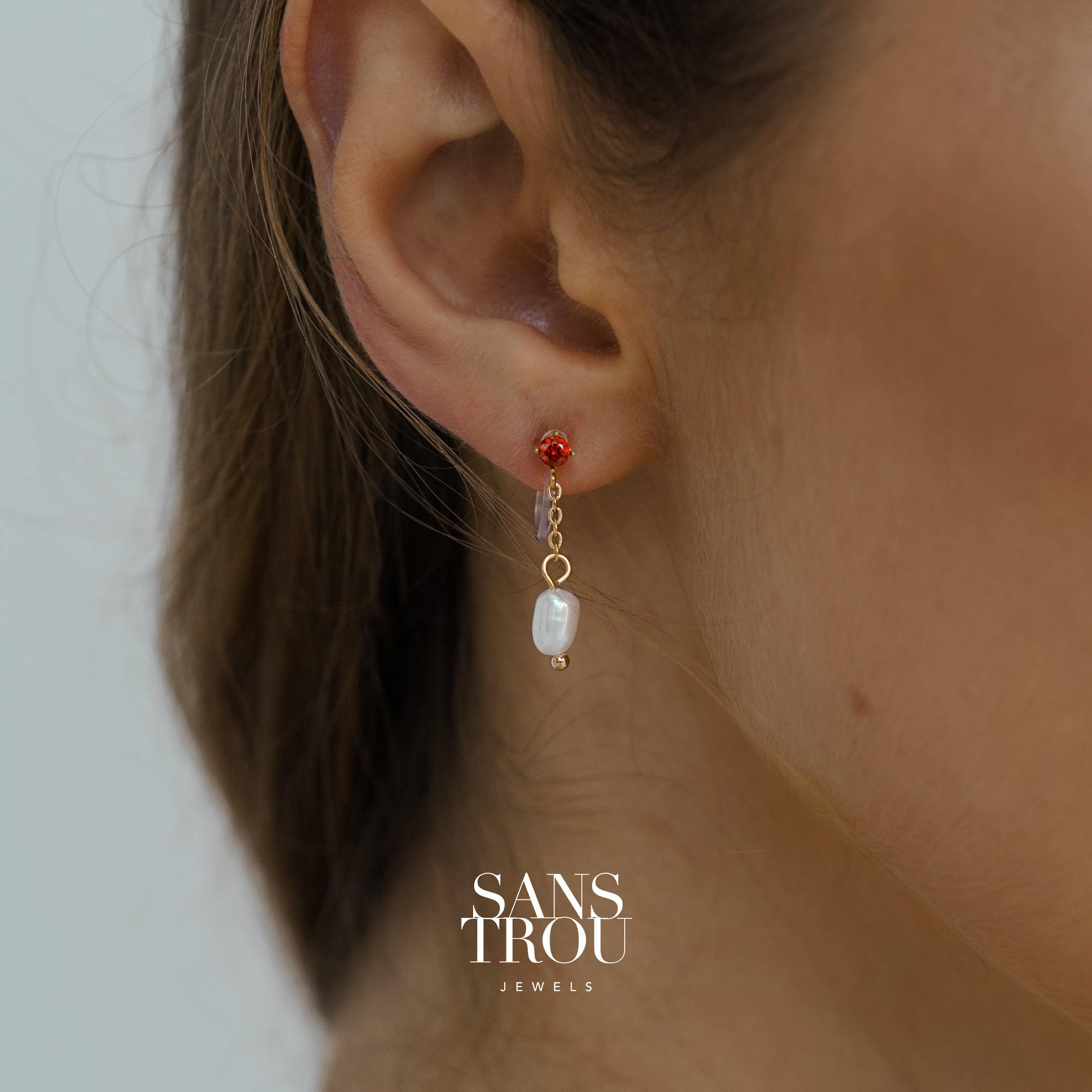 Tatiana Pearl Clip-On Earrings