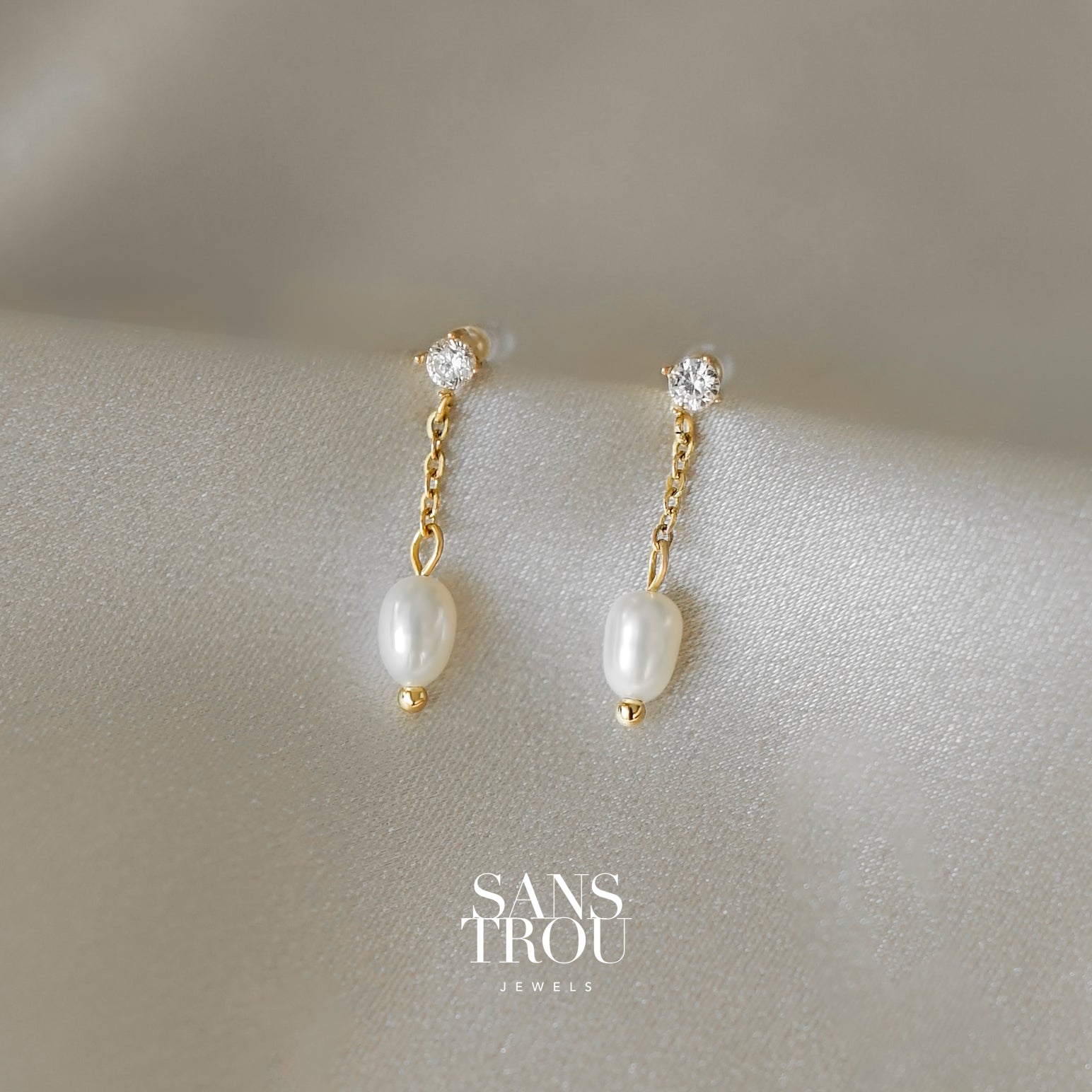 Tatiana Pearl Clip-On Earrings