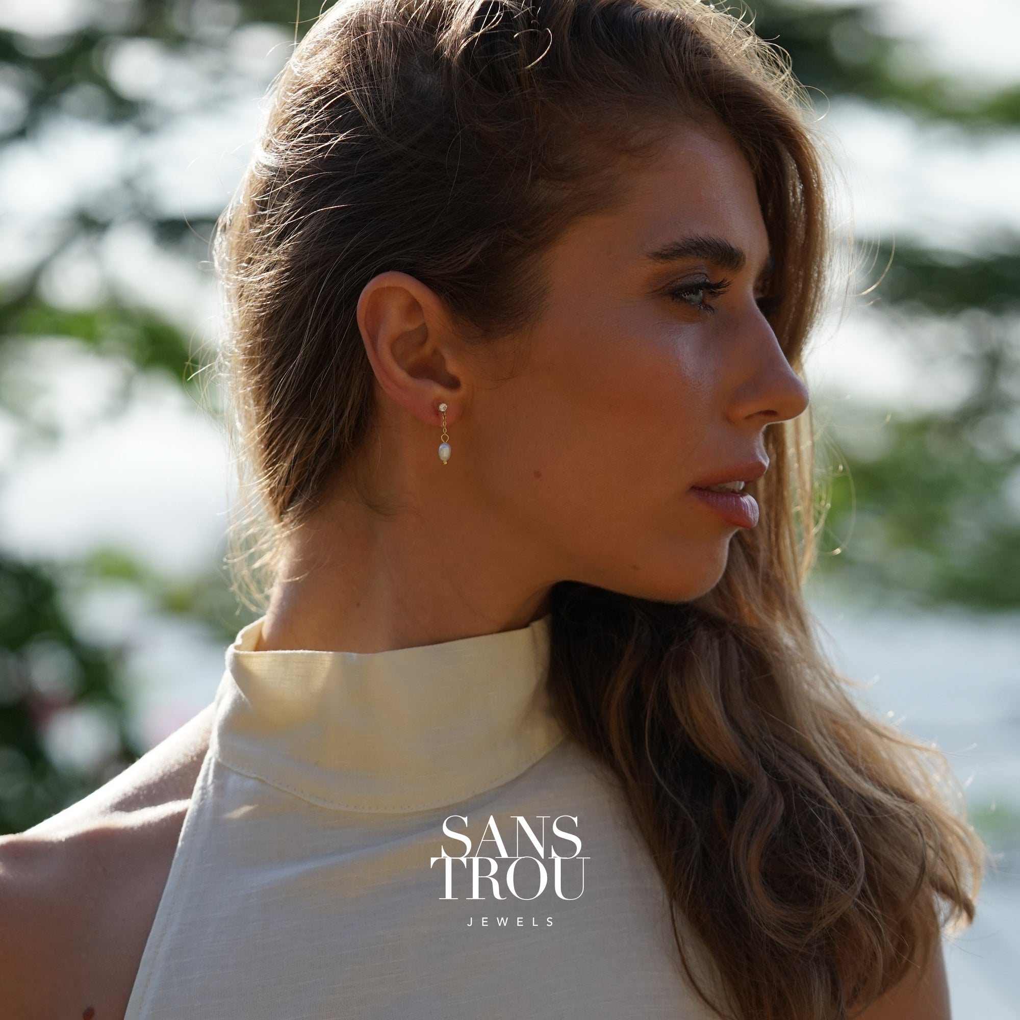 Tatiana Pearl Clip-On Earrings