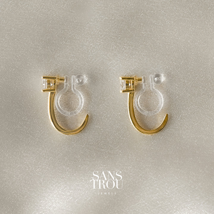 Tessa Clip-On Hoop Earrings