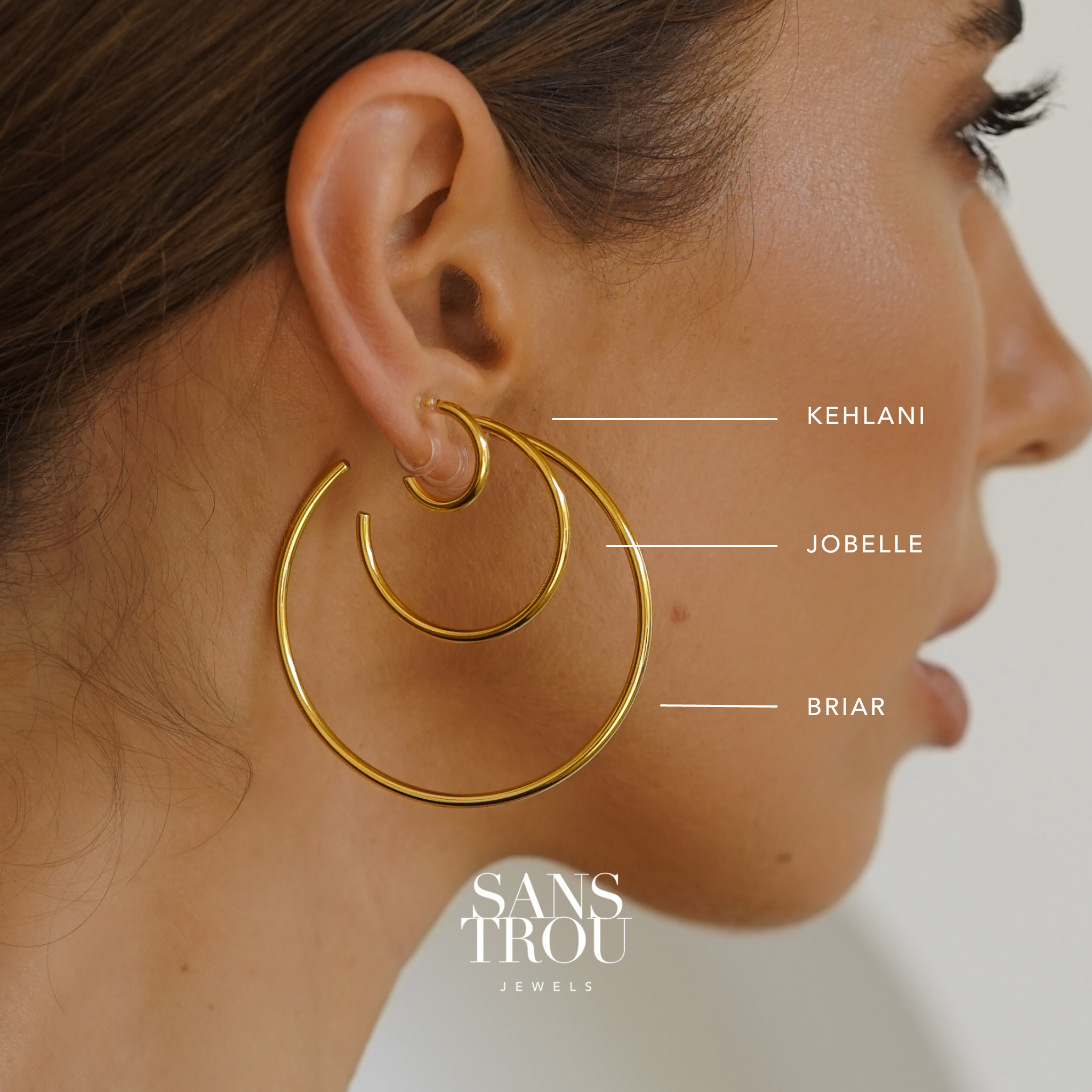Briar Clip-On Hoop Earrings
