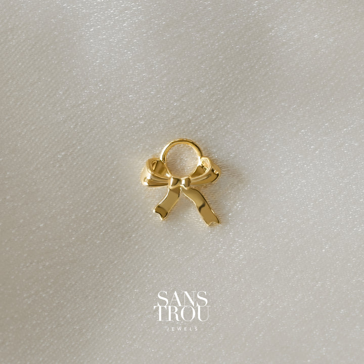 Vanessa Bow Hoop Charm - Single