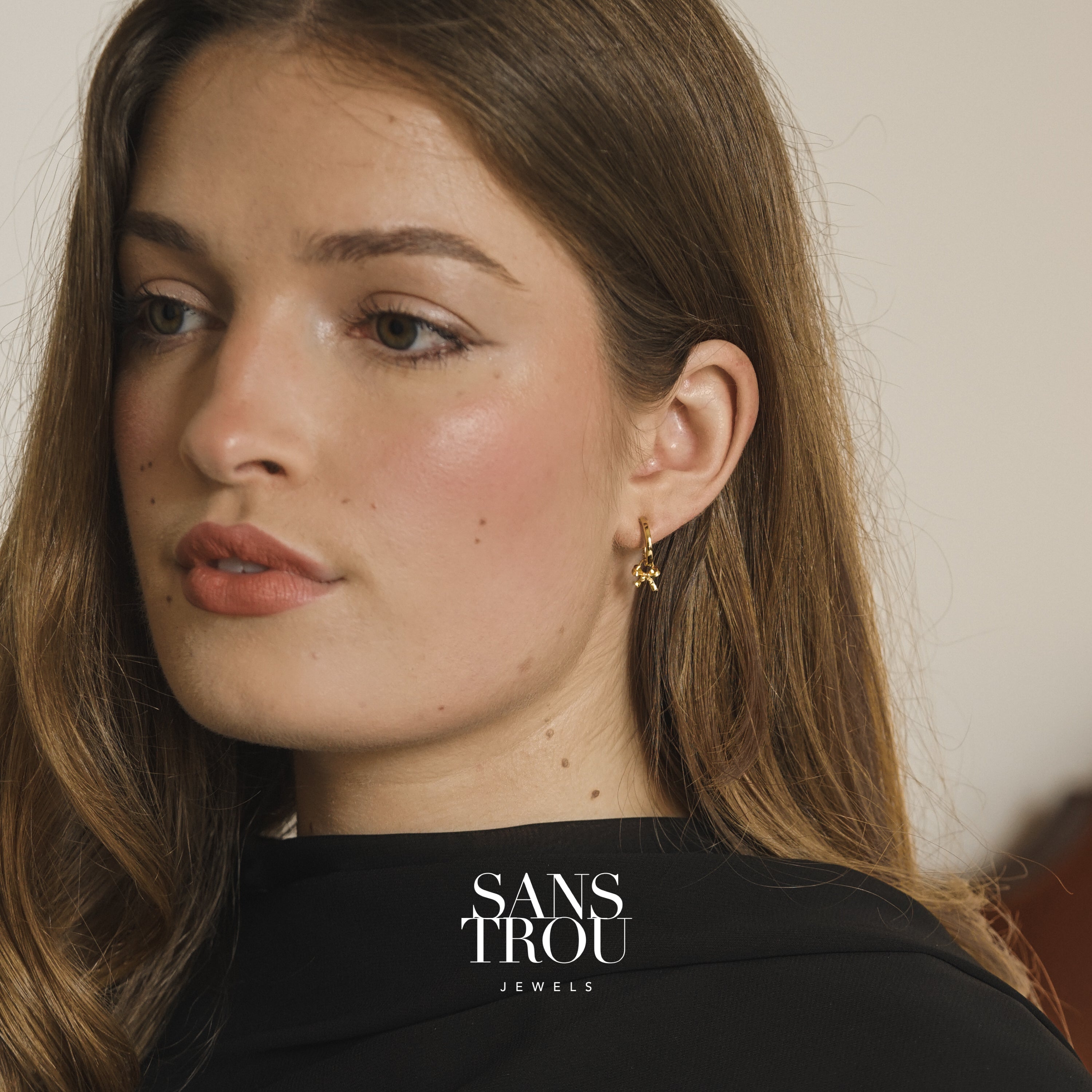 Vanessa Bow Hoop Charm - Single