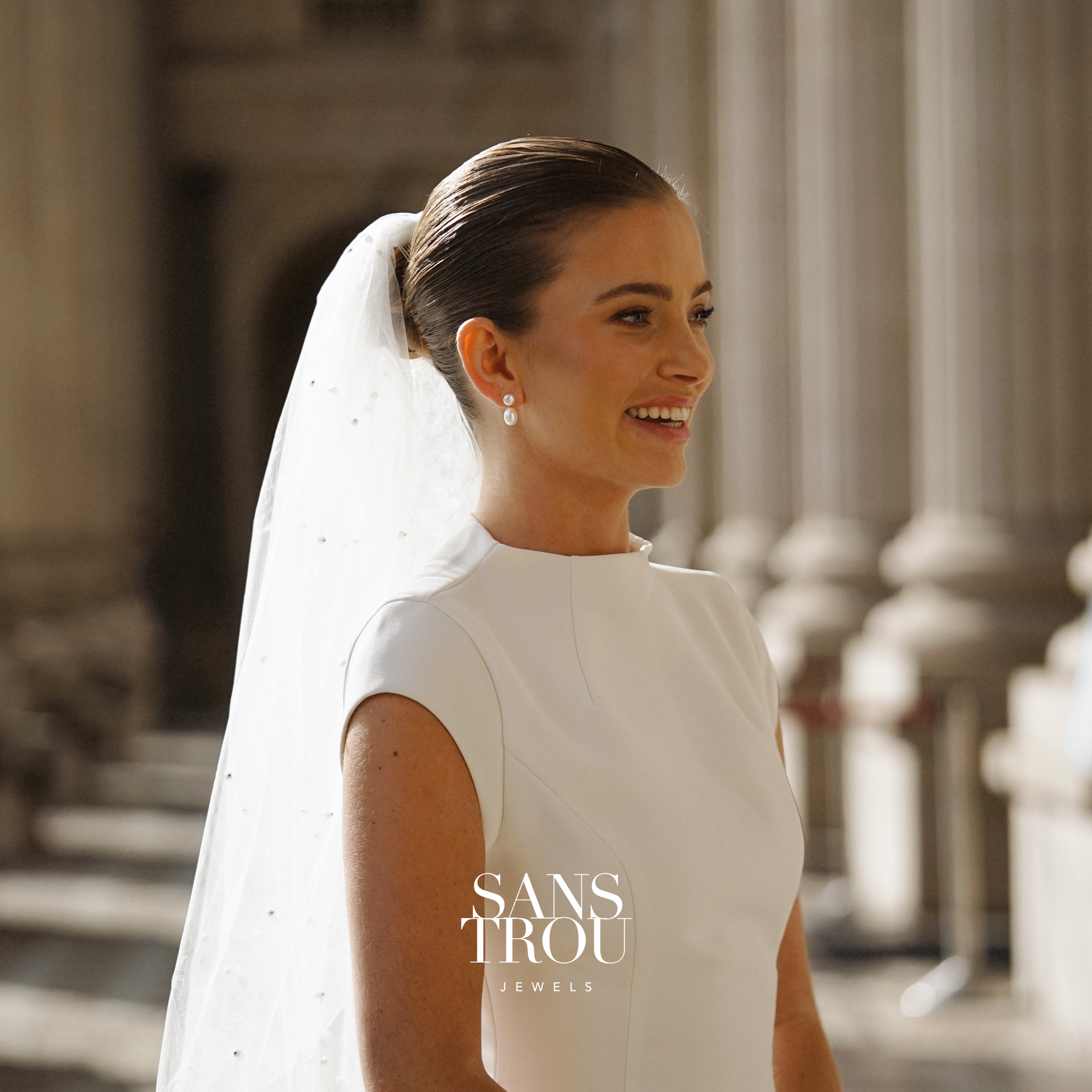 Viola Double Pearl Clip-On Earrings