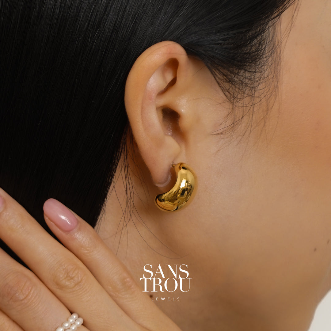 Winona Dome Clip-On Earrings - Classic Clip (L)