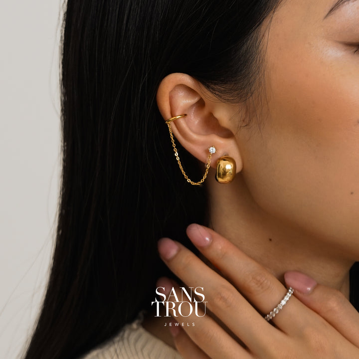 Winona Petite Dome Clip-On Earrings