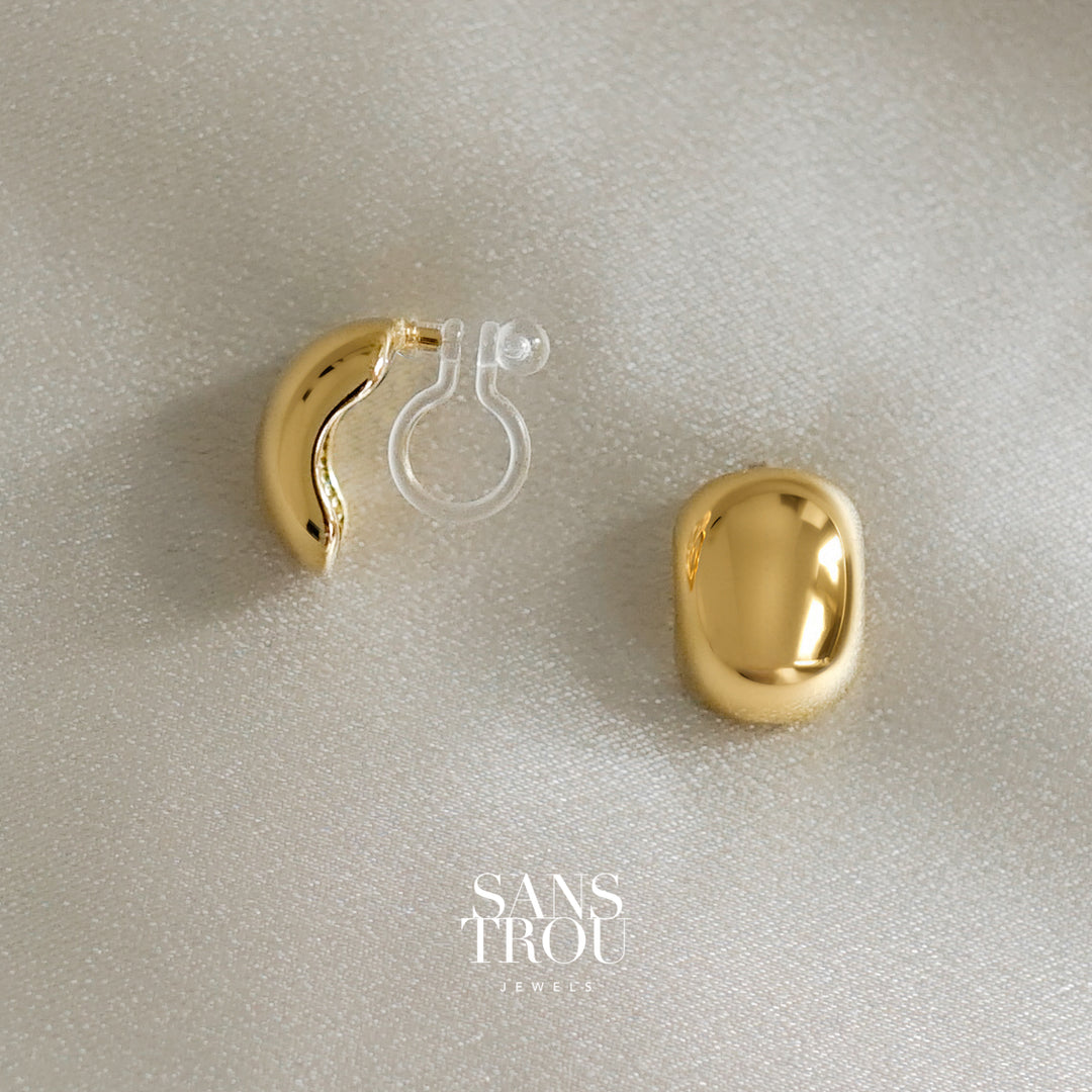 Winona Petite Dome Clip-On Earrings