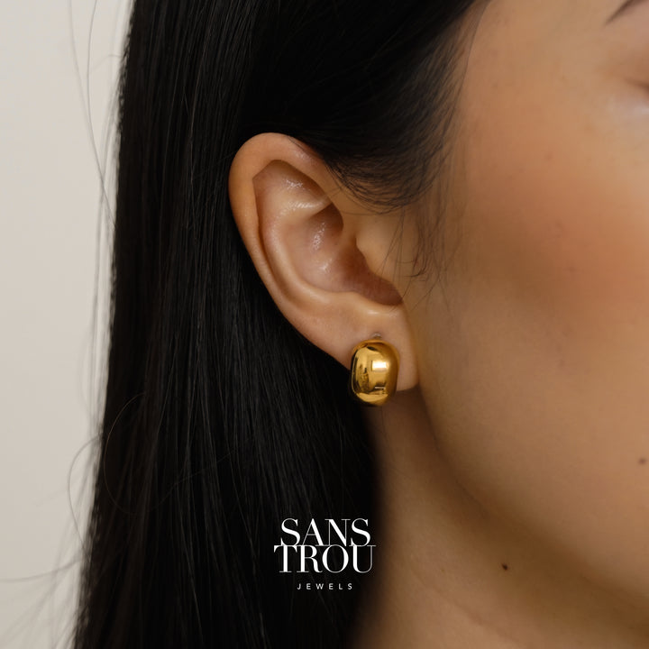 Winona Petite Dome Clip-On Earrings