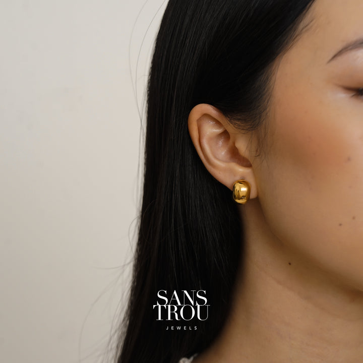 Winona Petite Dome Clip-On Earrings