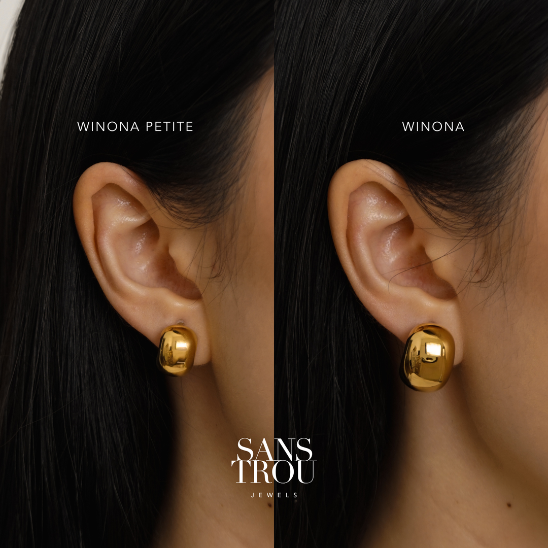 Winona Petite Dome Clip-On Earrings