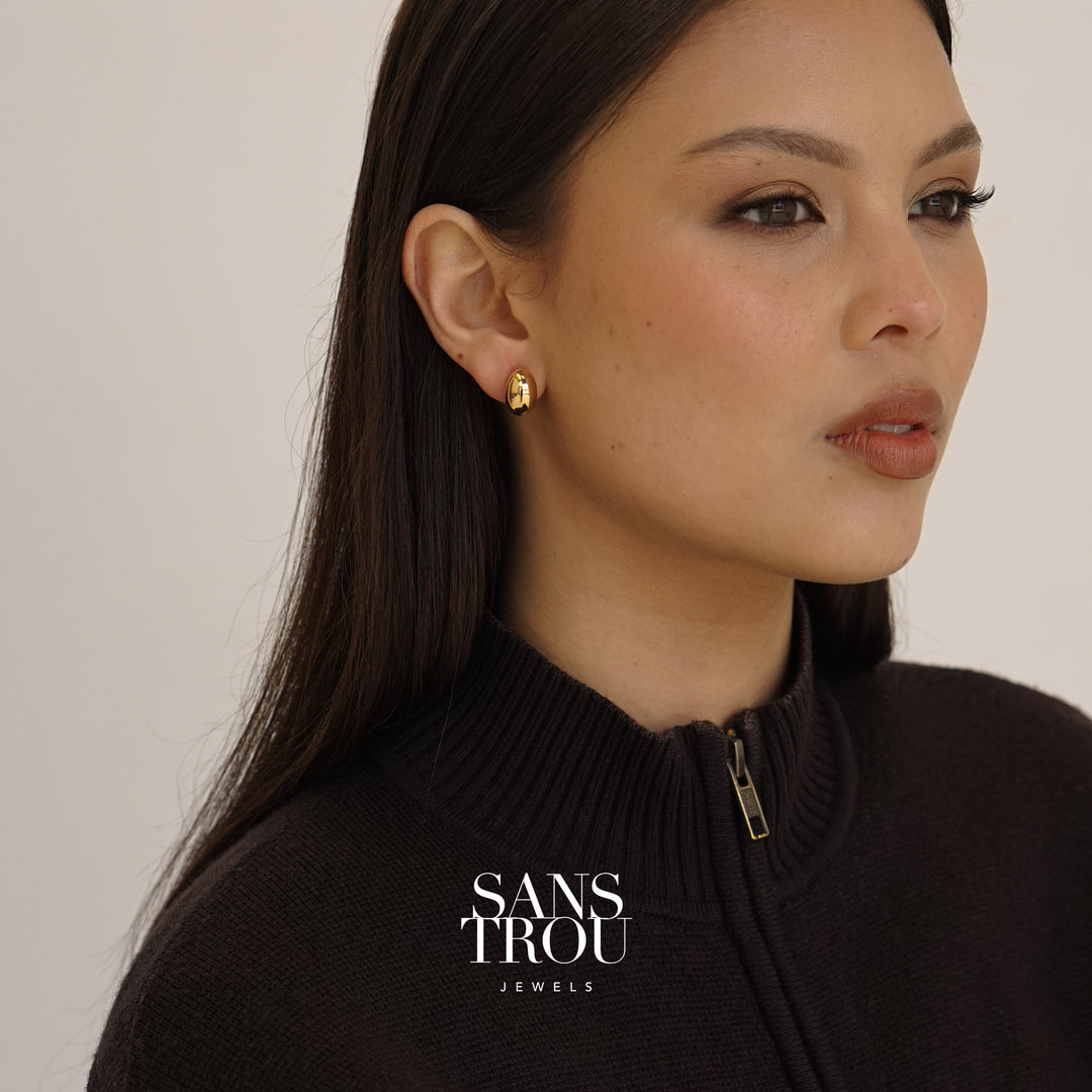 Xaviera Dome Clip-On Earrings