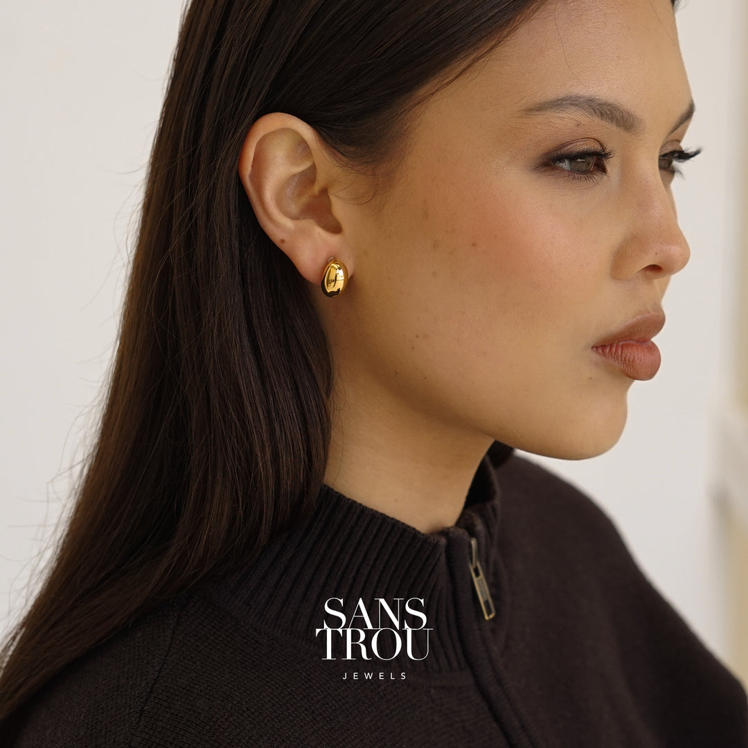 Xaviera Dome Clip-On Earrings