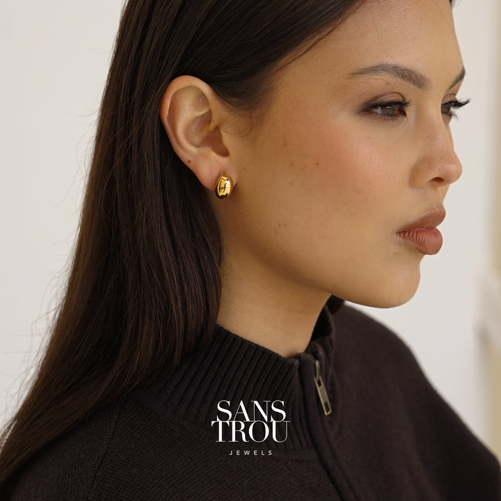 Xaviera Dome Clip-On Earrings