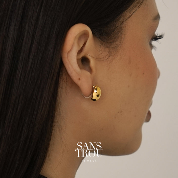 Xaviera Dome Clip-On Earrings