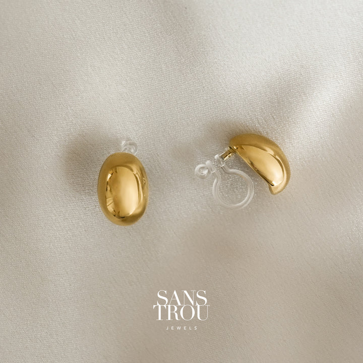 Xaviera Dome Clip-On Earrings
