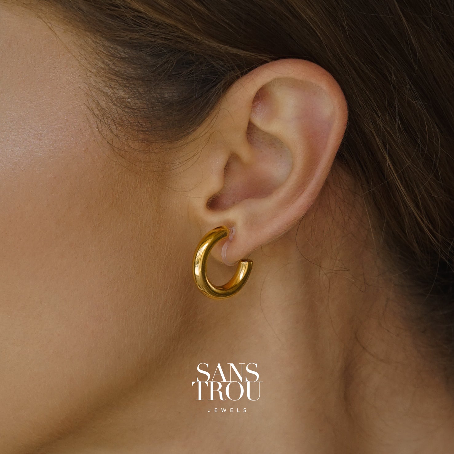 Yvette Clip-On Hoop Earrings