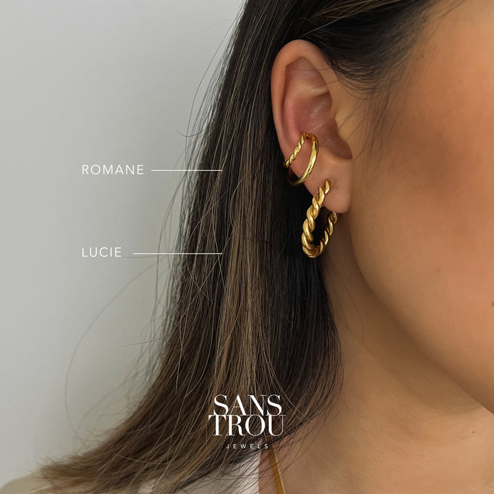 Lucie Clip-On Hoop Earrings