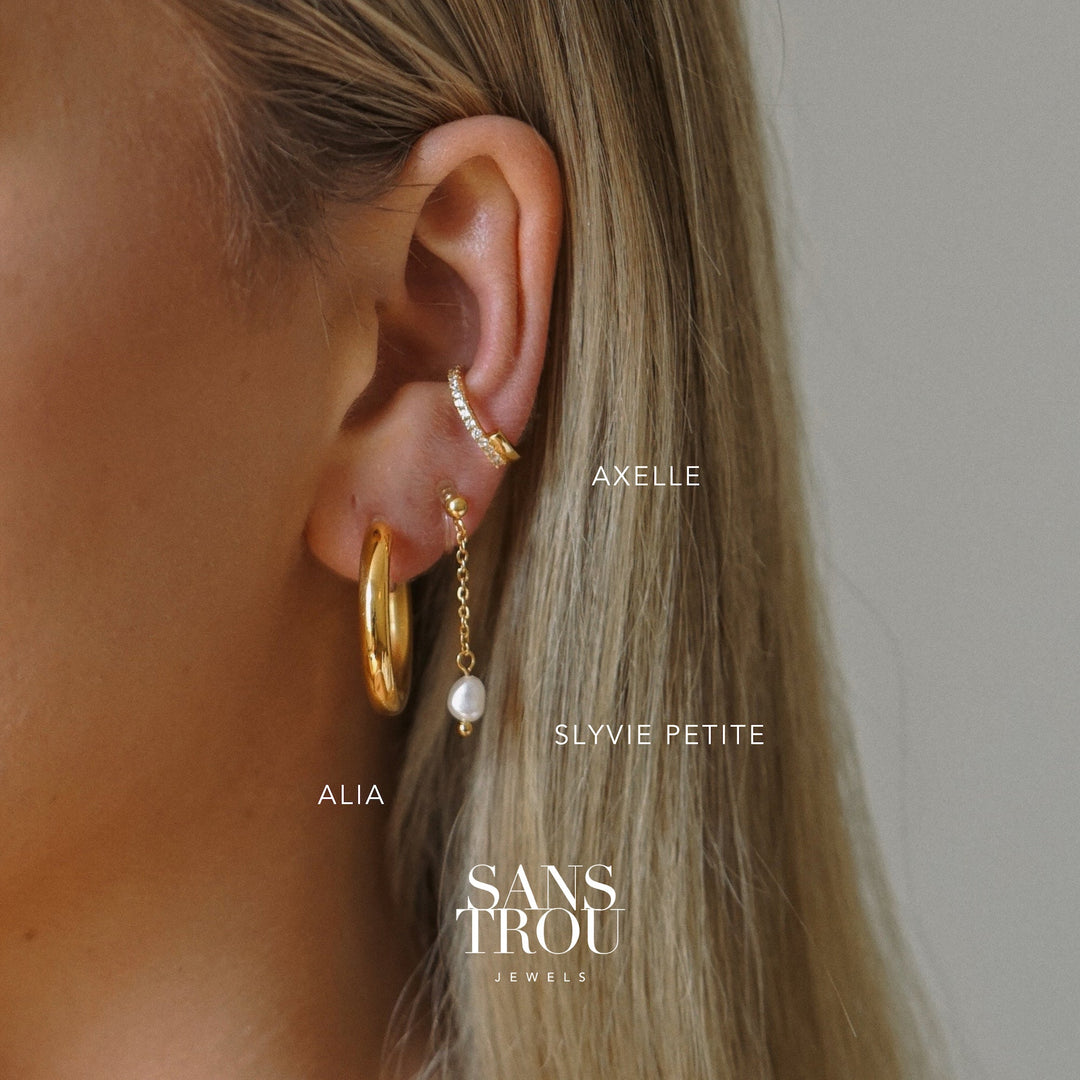 Alia Clip-On Hoop Earrings - SAMPLE