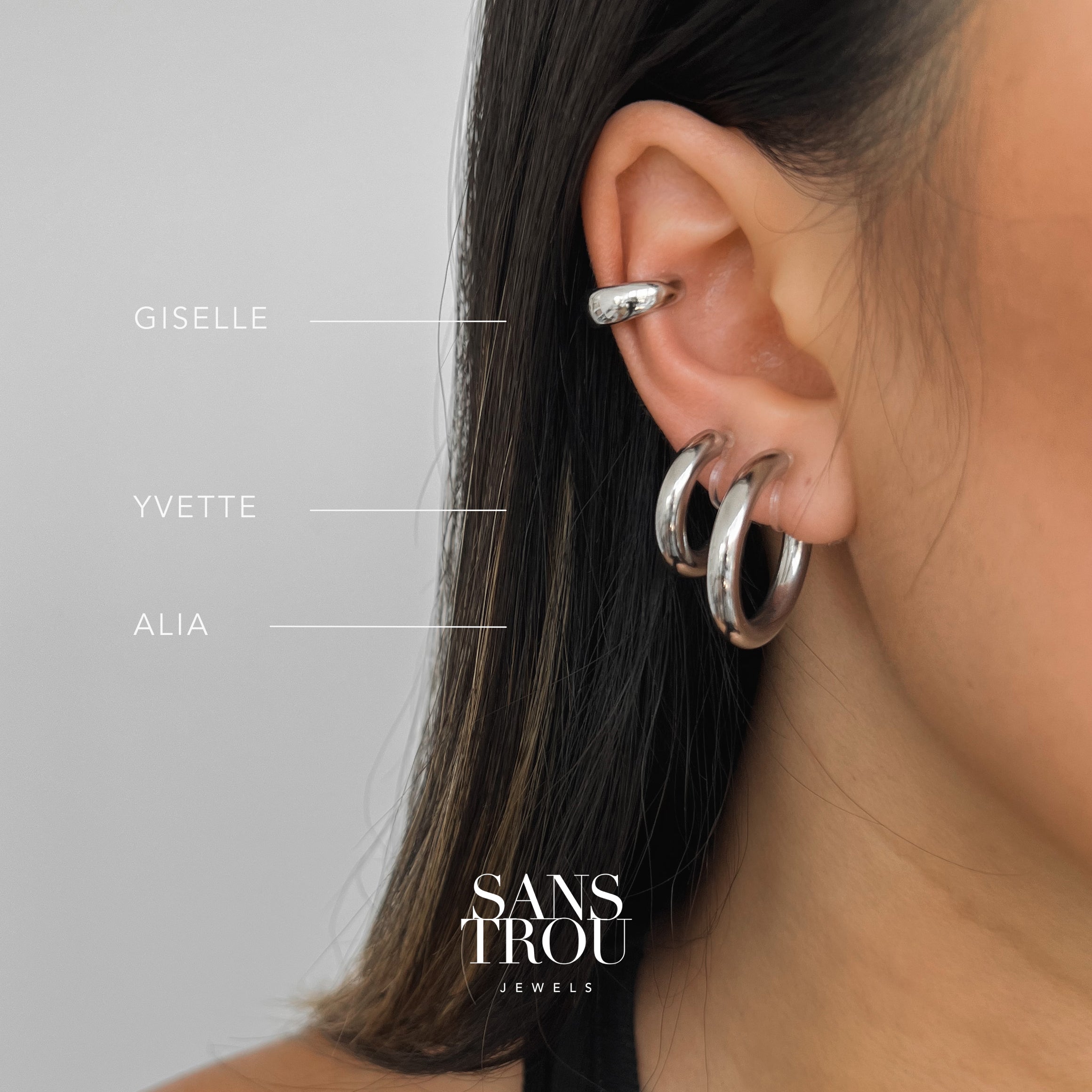 Clip on hoop earrings store for women