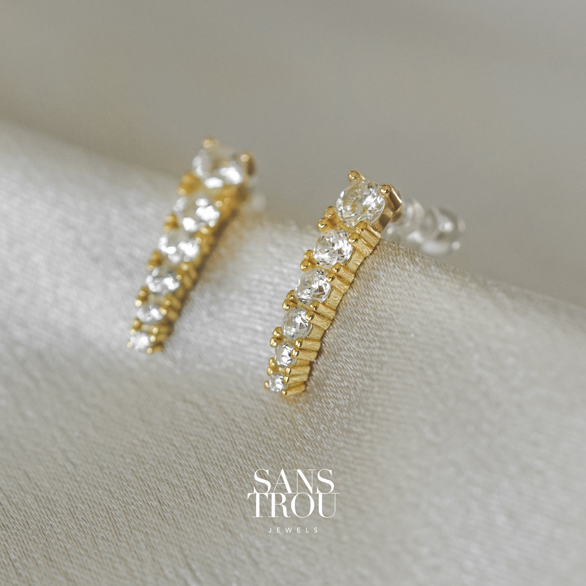 Aline Clip-On Stud Earrings