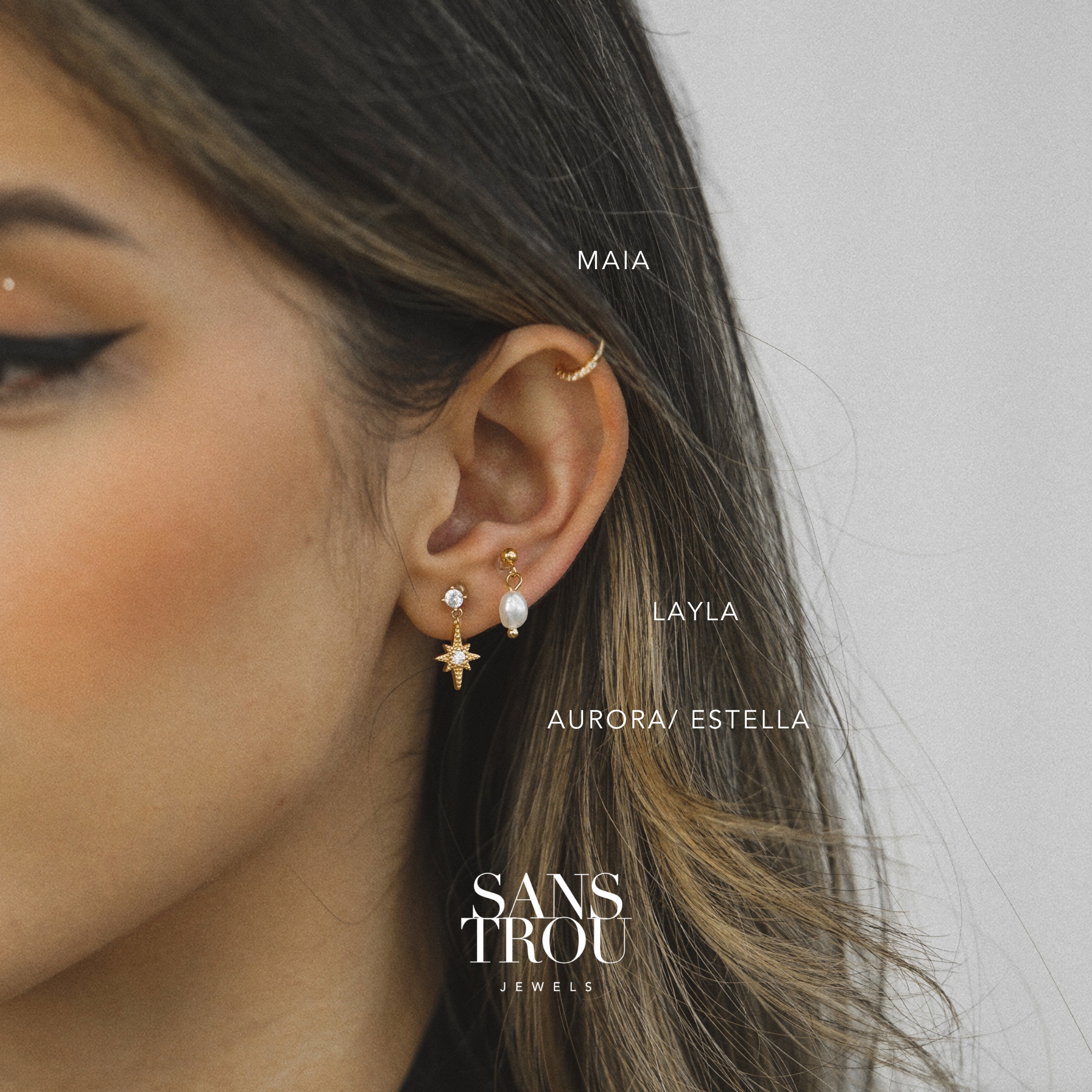 Verve Star Earring Jackets | Mociun