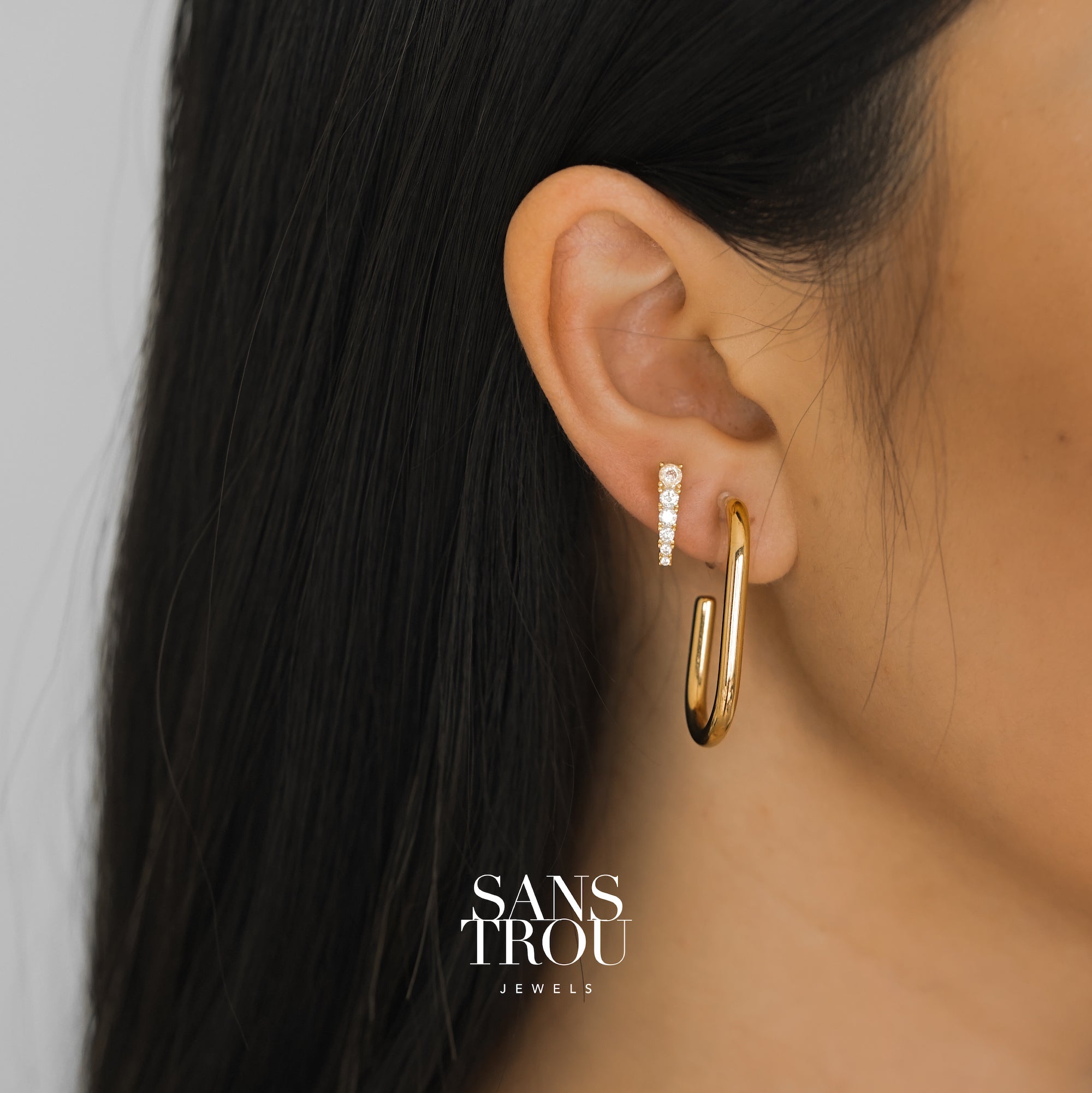 Aline Clip-On Stud Earrings