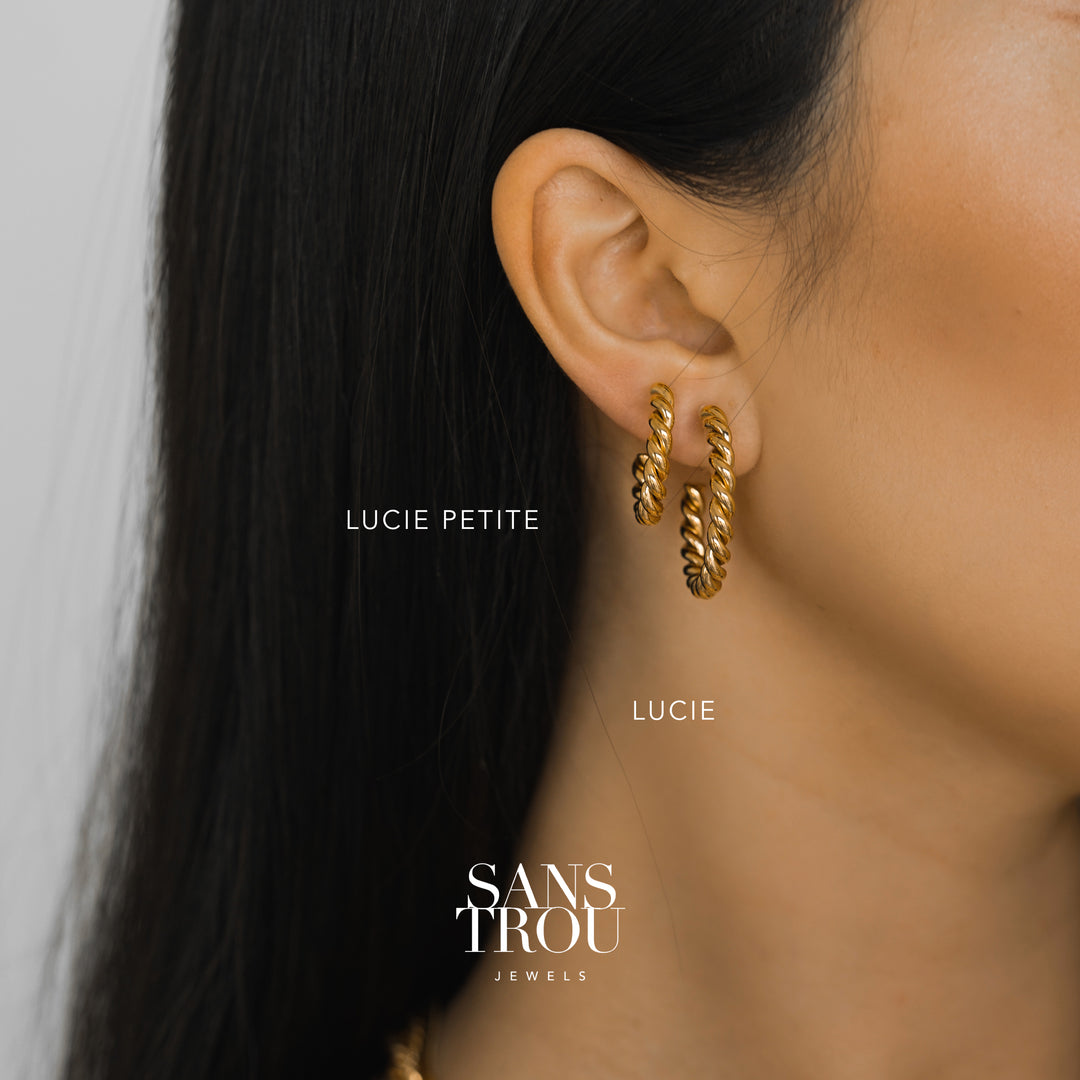 Lucie Petite Clip-On Hoop Earrings - Silver
