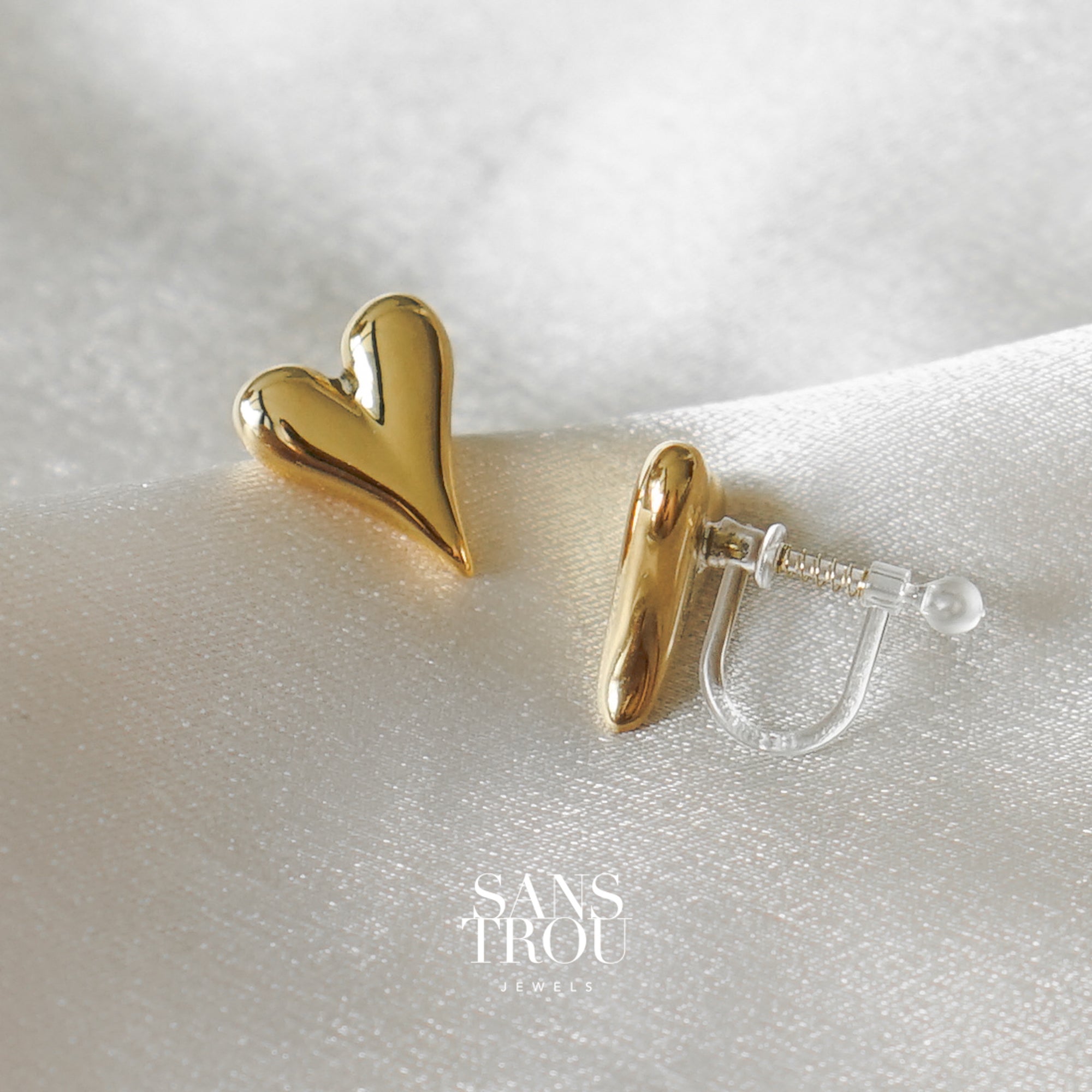 Twin Heart Earrings - RoseGold - Manifest Design