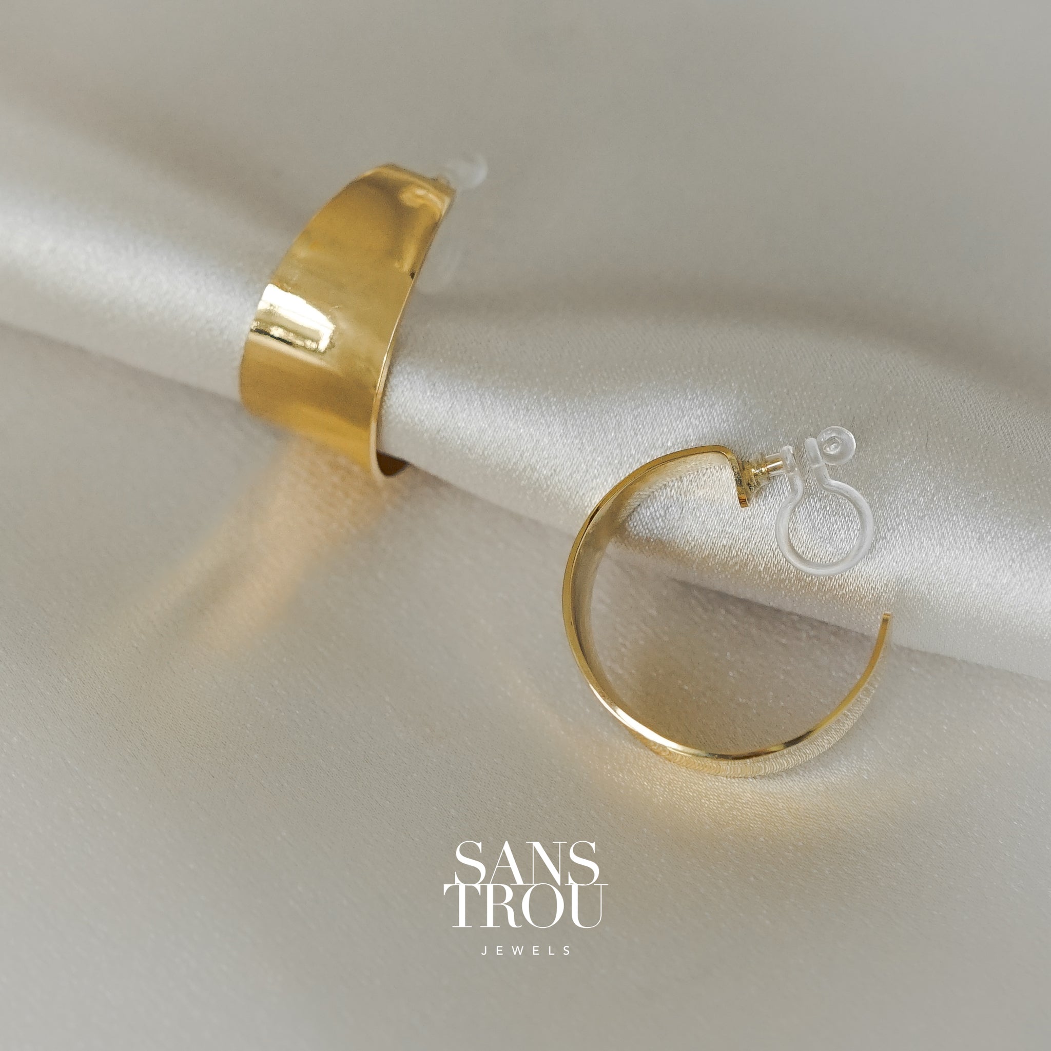 Payson Clip-On Hoop Earrings