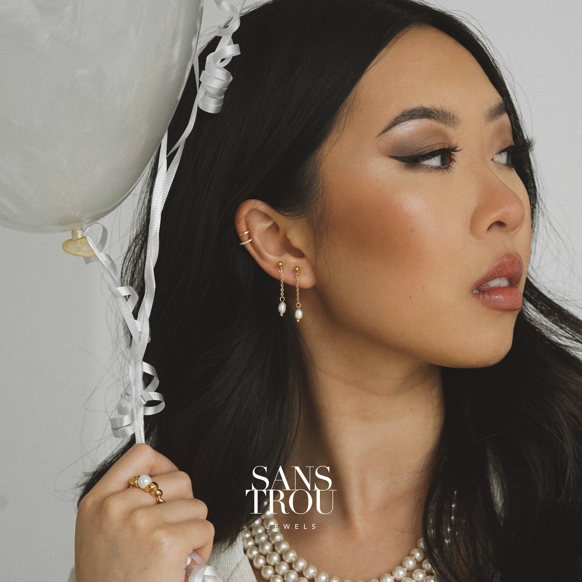 Sylvie Petite Pearl Clip-On Earrings