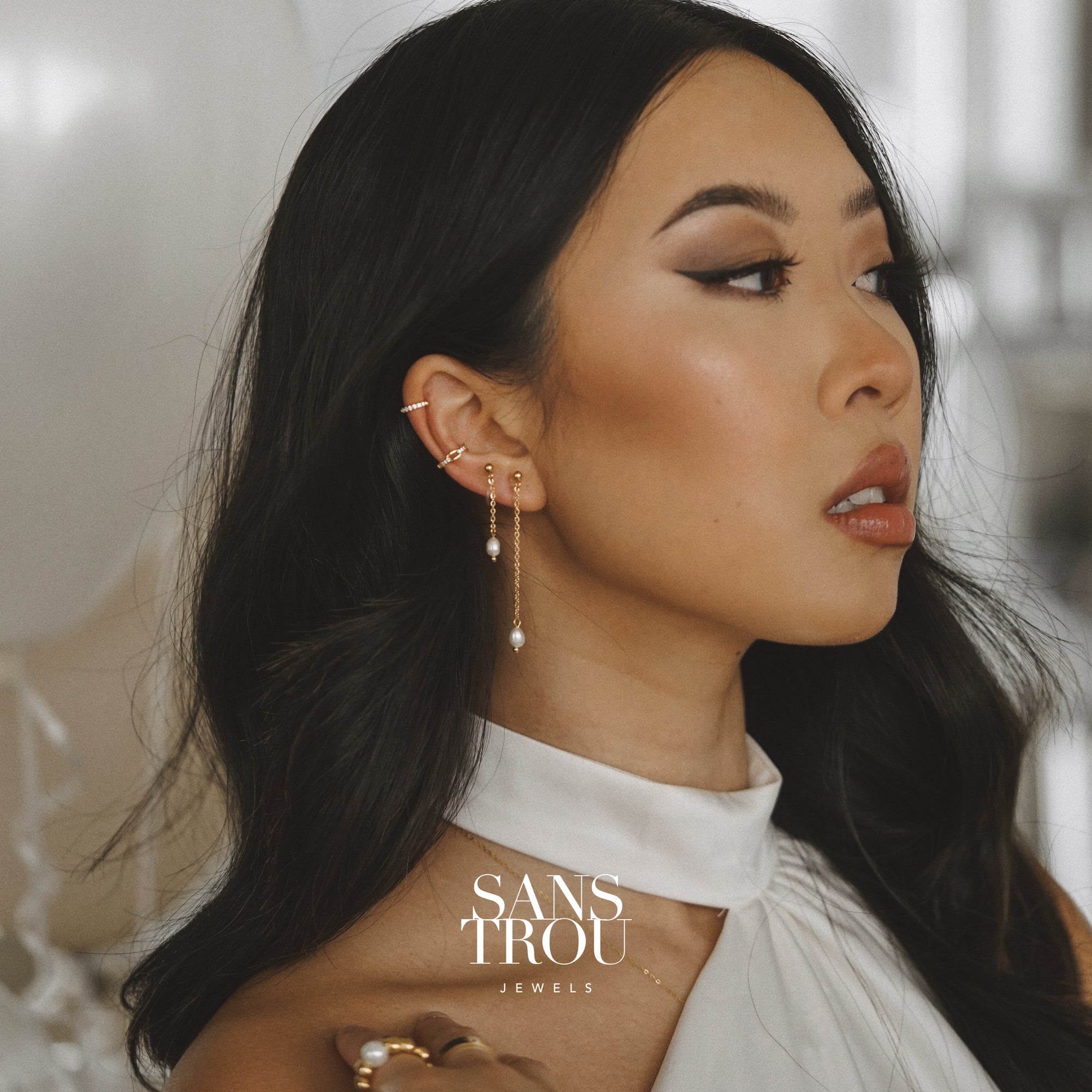 Sylvie Petite Pearl Clip-On Earrings