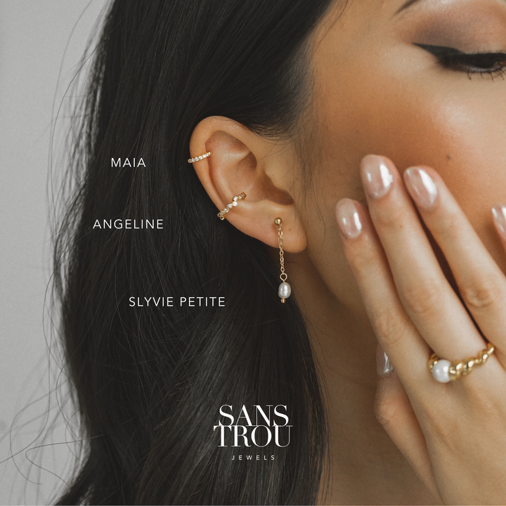 Slyvie Petite Pearl Clip-On Earrings