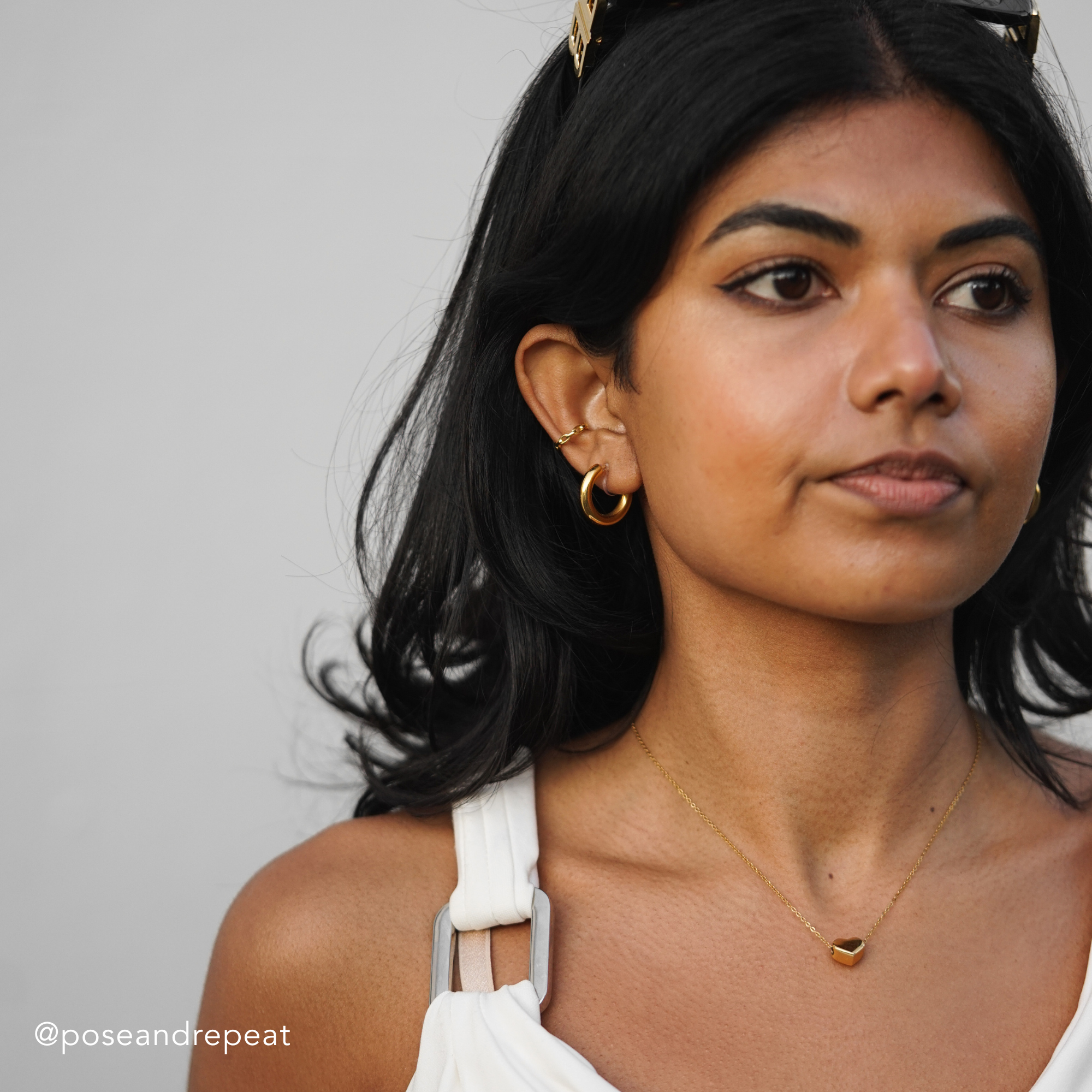 Yvette Clip-On Hoop Earrings